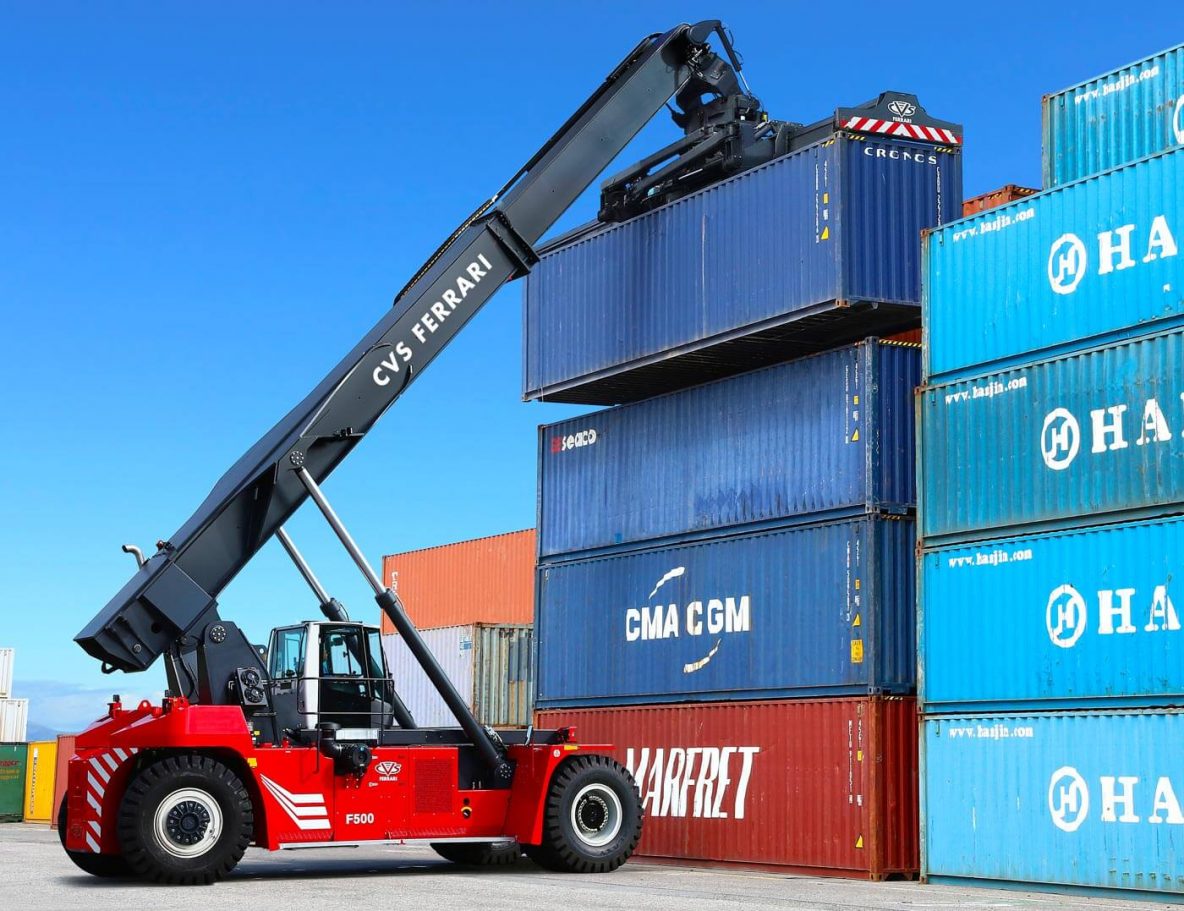 Empty Container Handling Reach Stackers | CVS Ferrari